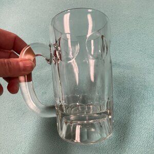 Heavy Beer Glass / Stein - over 2 lb! Dimples - Vintage